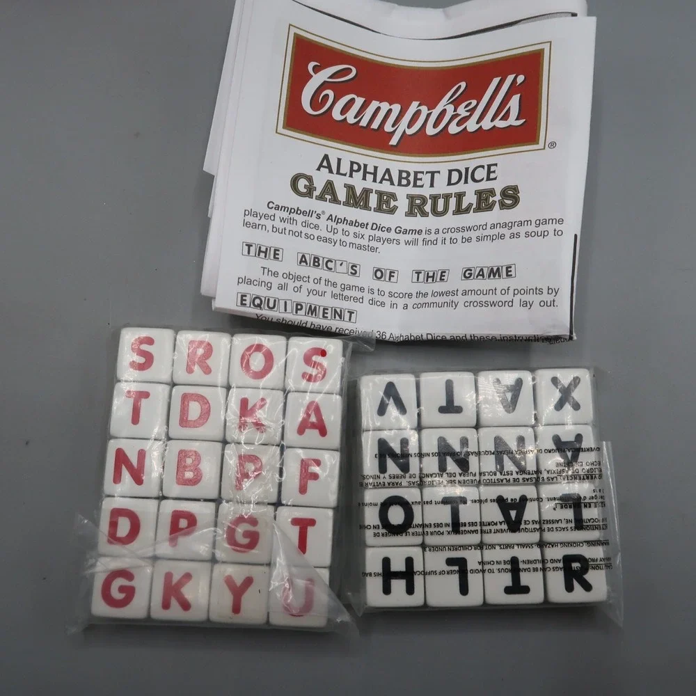 Campbells Alphabet, On the DOT, QWIXX  Dice Game Lot Age 8+